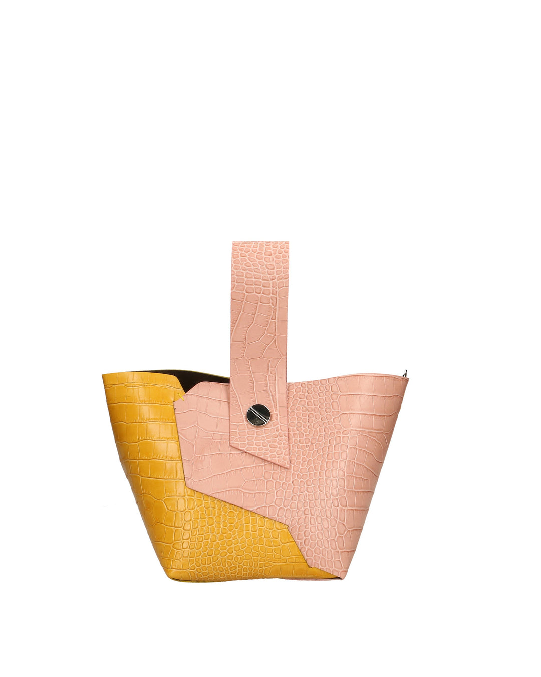 Borsa a mano da Donna in Vera Pelle | Gave Lux | GLX220064323FBG-C68+C36_ROSA_PINK+SENAPE_MUSTARD