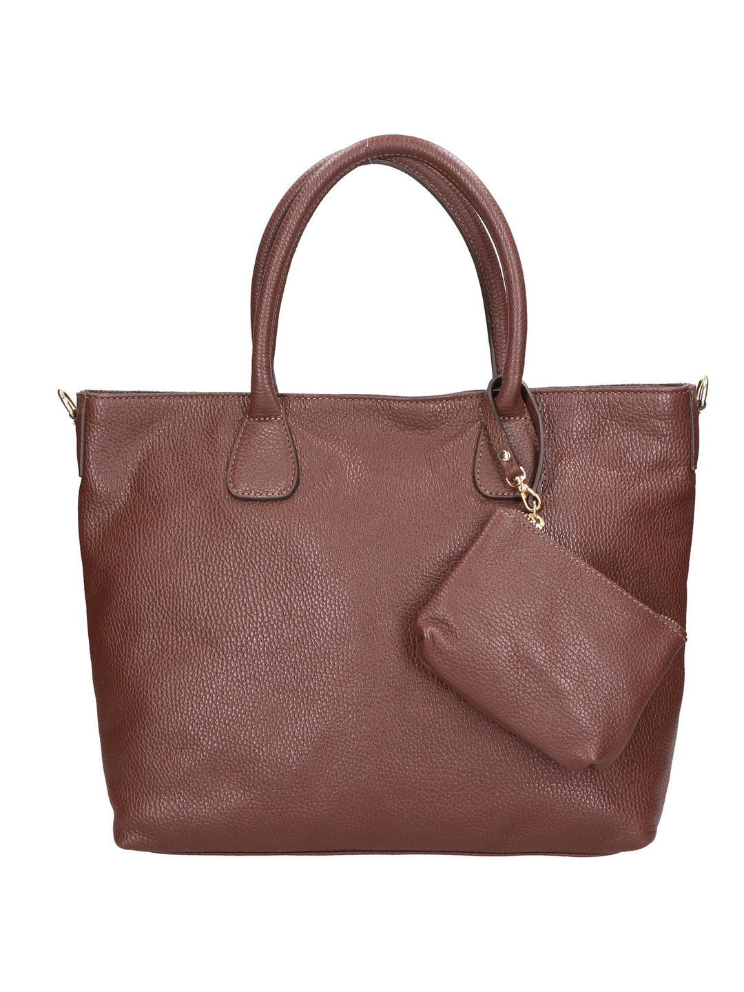 Borsa a mano unisex In Vera pelle | gave lux | GLX220652023FBG-D223_CIOCCOLATO
