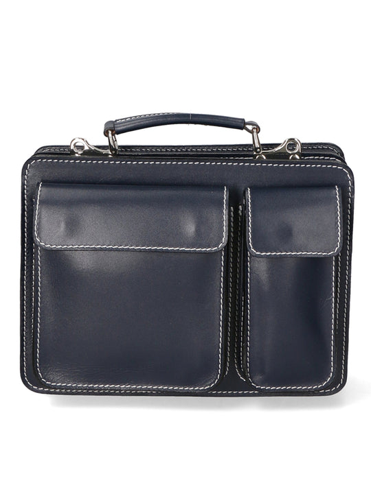 Borsa da lavoro Unisex in Vera Pelle | Gave Lux | GLX22700723FBG-BLU