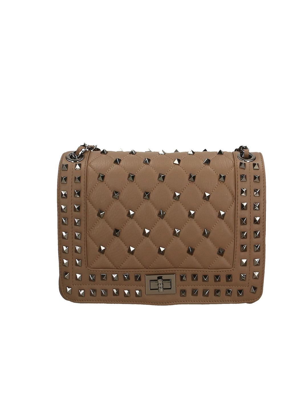 Borsa a spalla da Donna in Vera Pelle | Gave Lux | GLX22184423FBG-TAUPE