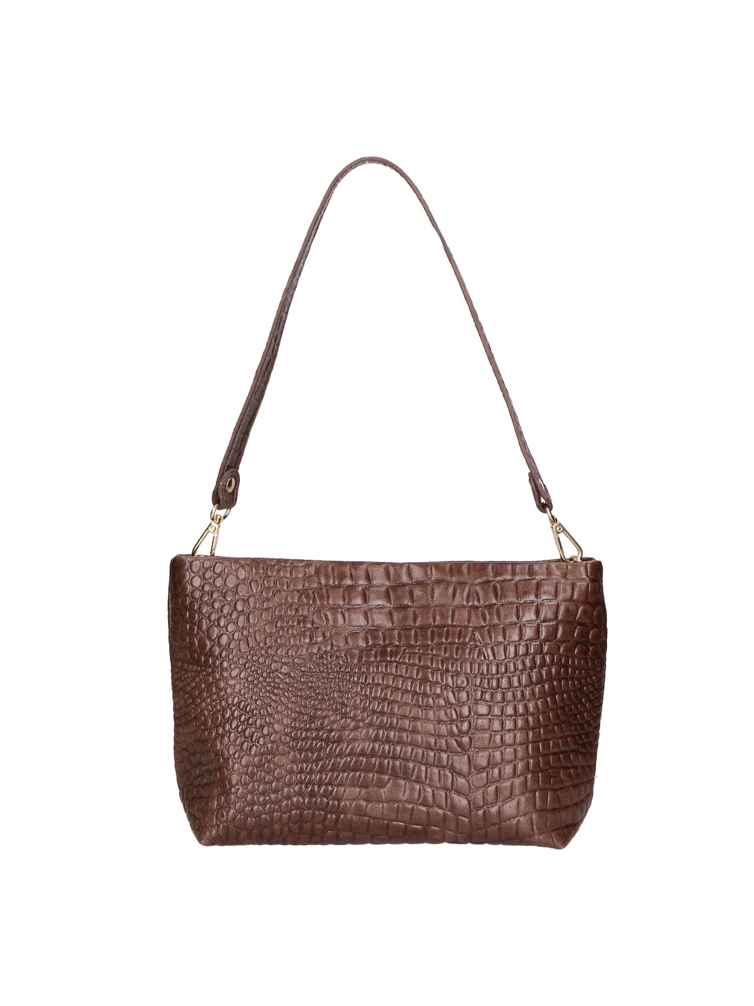 Borsa a spalla da Donna in Vera Pelle | Gave Lux | GLX220649823FBG-015_T.MORO