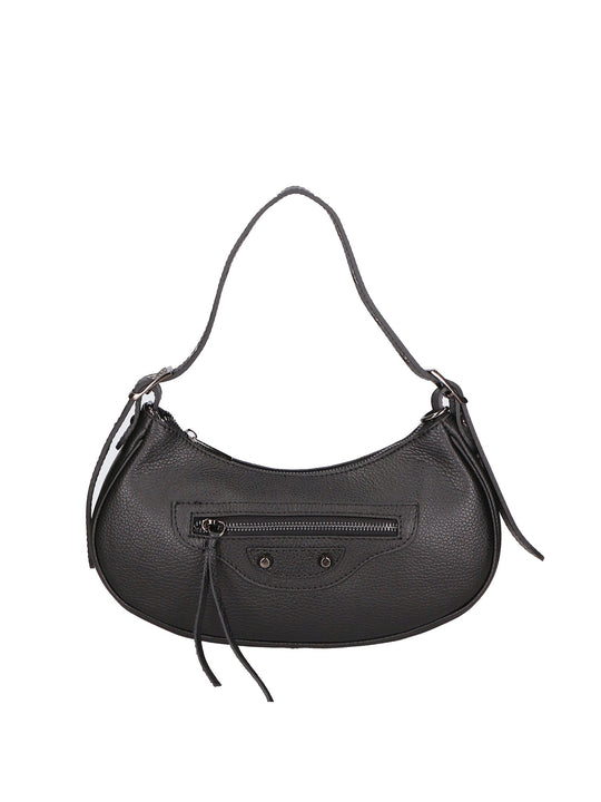 Borsa a spalla da Donna in Vera Pelle | Gave Lux | GLX220654823FBG-NERO