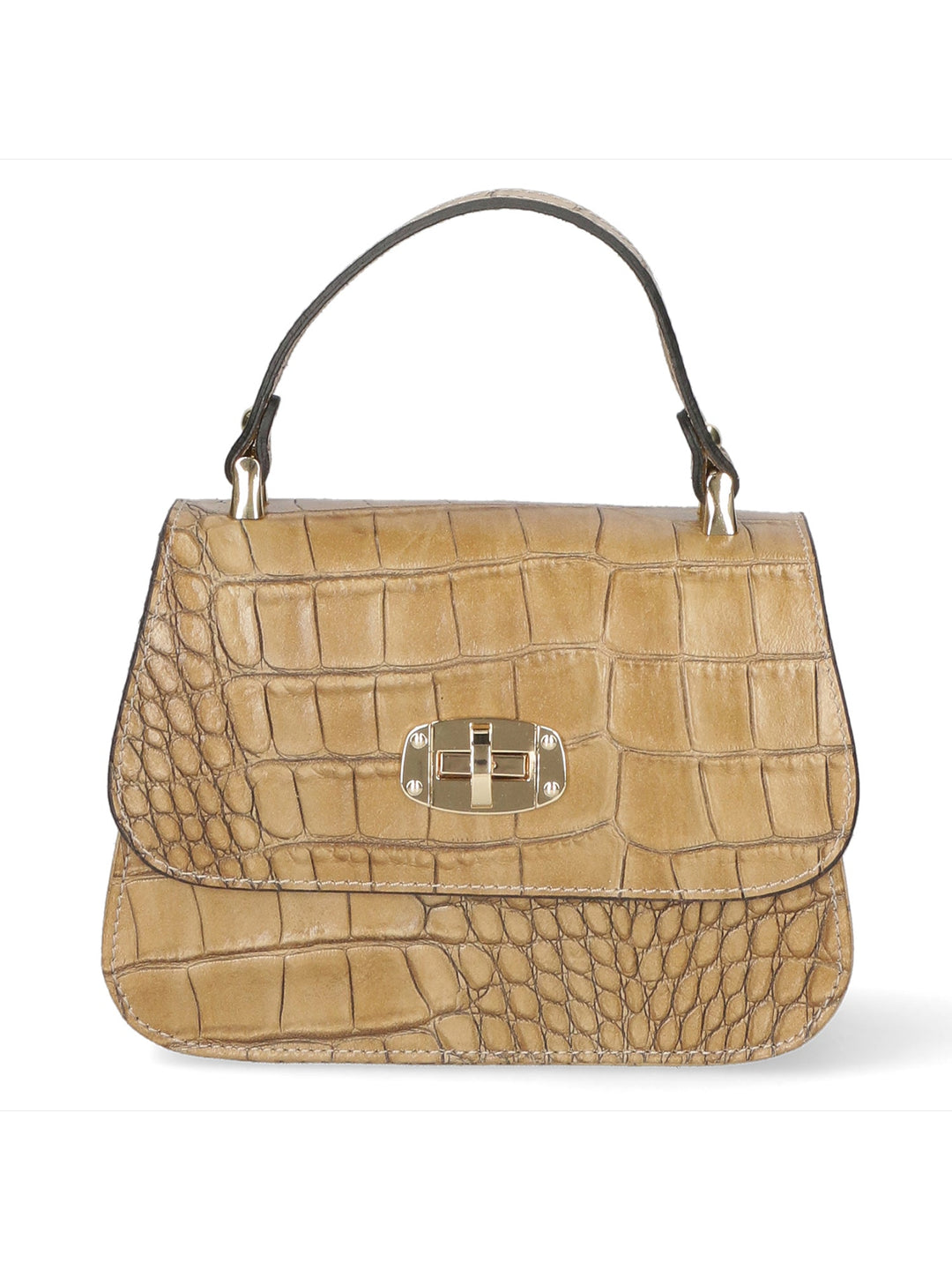Borsa a mano da Donna in Vera Pelle | Gave Lux | GLX22121223FBG-FANGO_TAUPE
