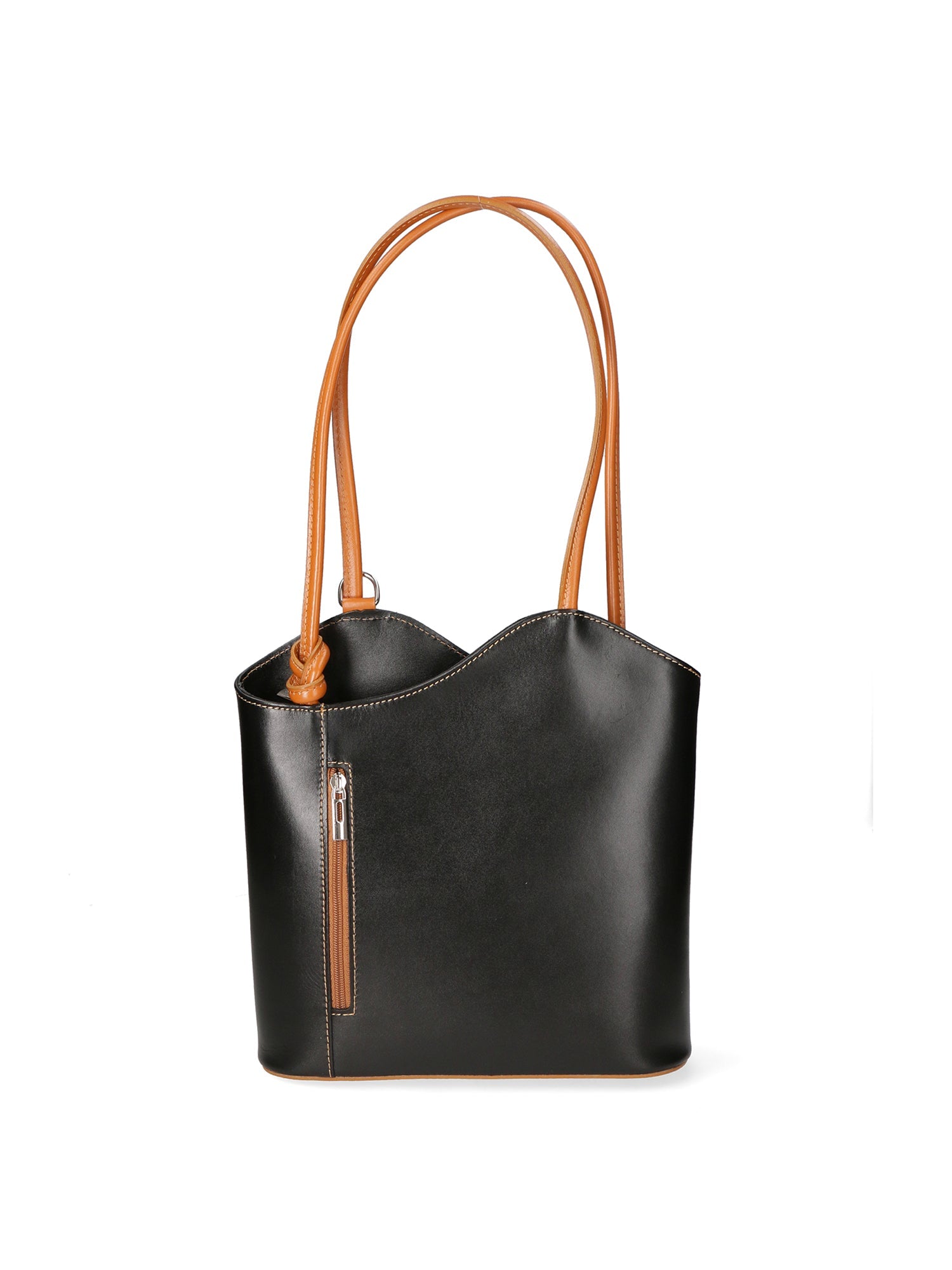 Borsa a spalla da Donna in Vera Pelle | Gave Lux | GLX22903923FBG-NERO_CUOIO