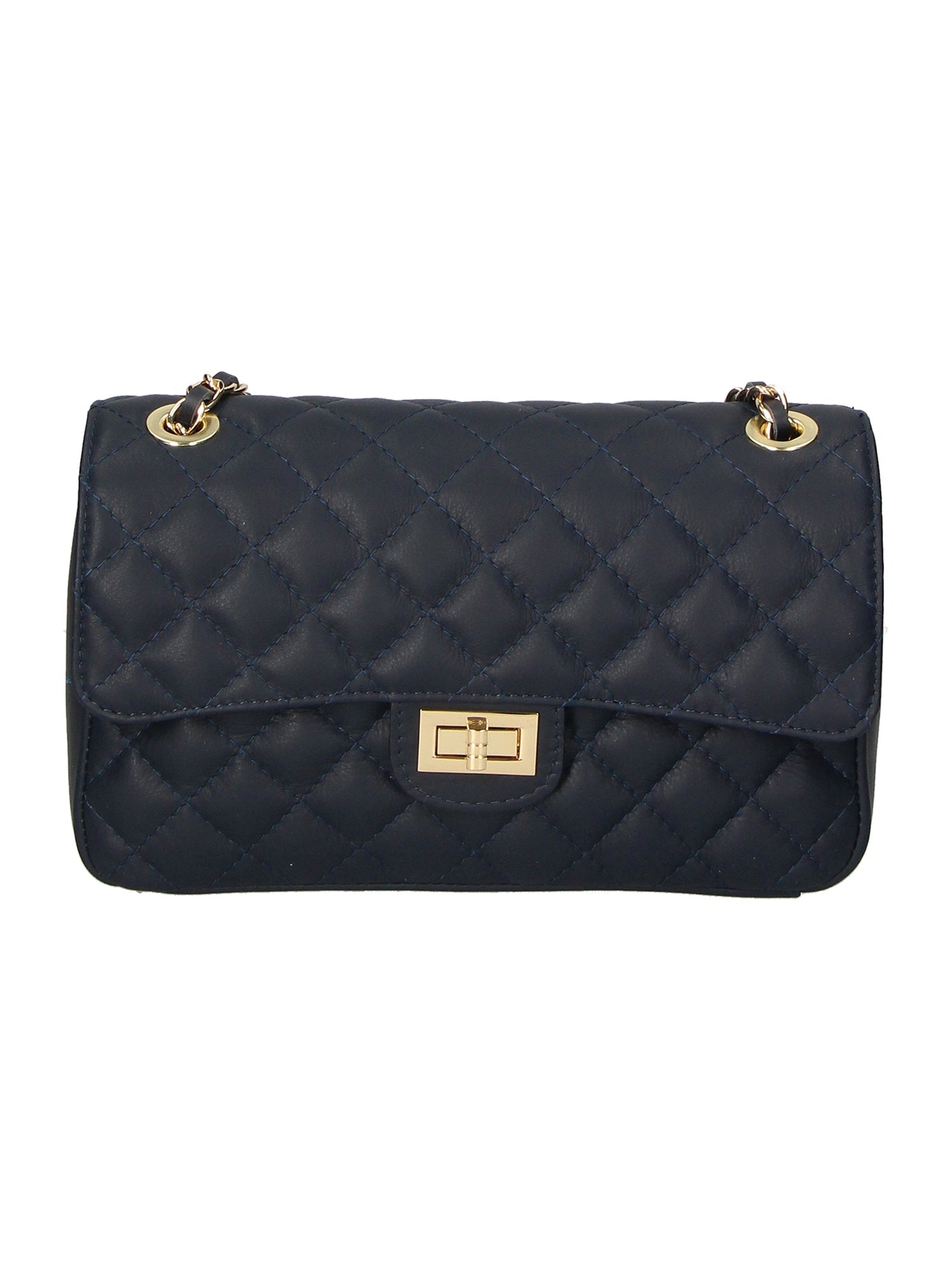 borsa a spalla da Donna in Vera Pelle | Gave Lux | GLX22607823FBG-S24_BLU_JEANS