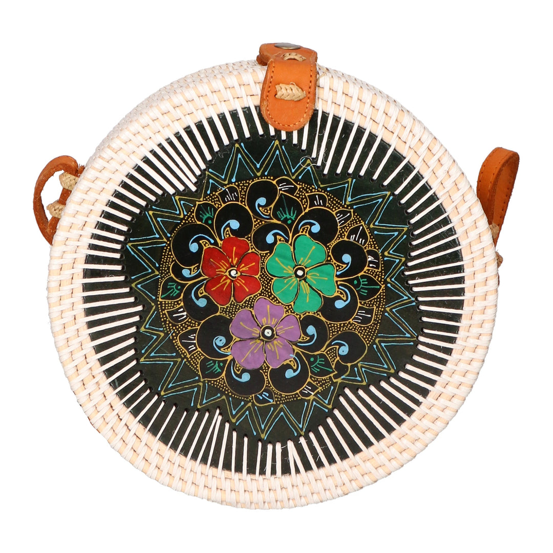 Borsa a tracolla da Donna in Paglia Intrecciata a mano | Gave Lux | GLX228812023FBG-KATIA
