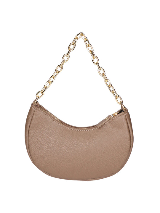 Borsa a spalla da Donna in Vera Pelle | Gave Lux | GLX220651123FBG-D40_TAUPE_TAUPE