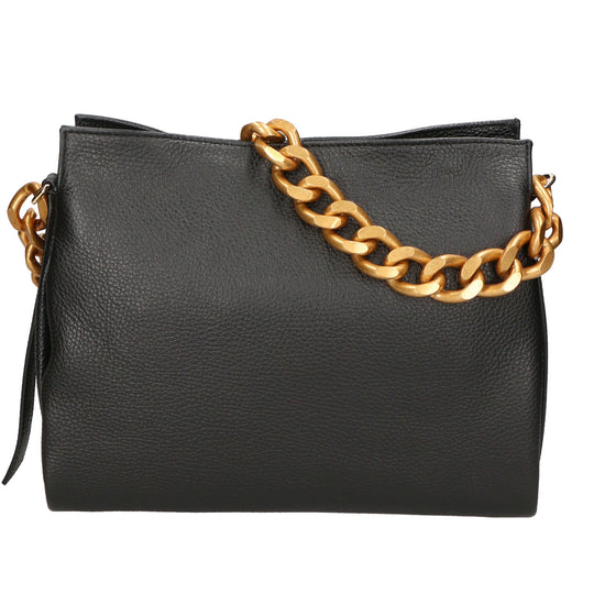 Borsa a spalla da Donna in Vera Pelle | Gave Lux | GLX220611023FBG-D28_NERO_BLACK