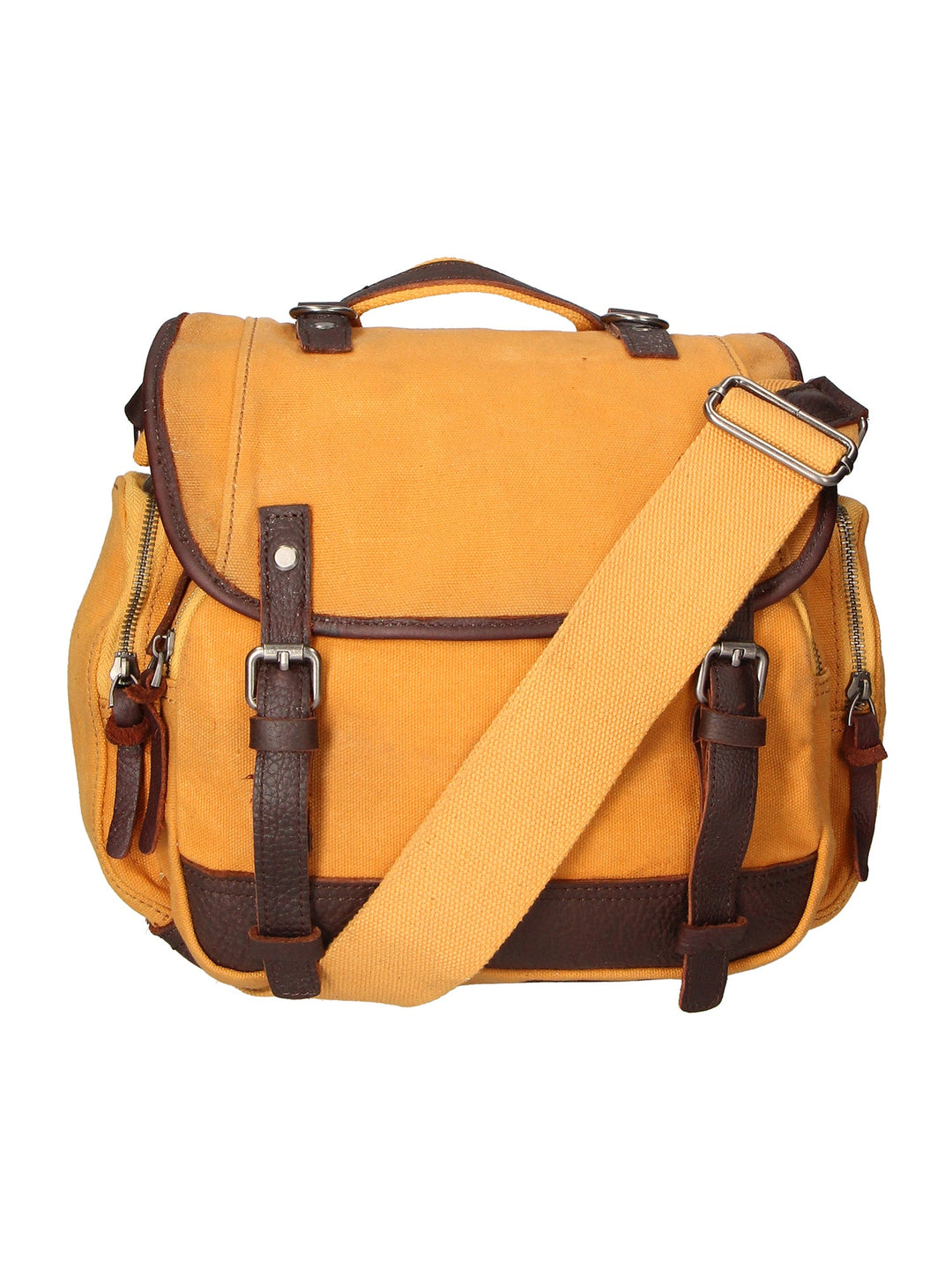 My Unisex Canvas and Leather Shoulder Bag