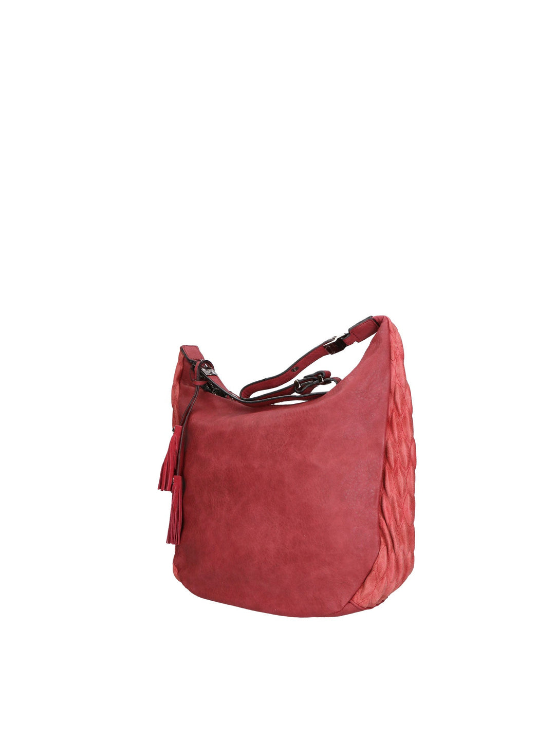 Borsa a spalla da donna Misto nylon e pelle