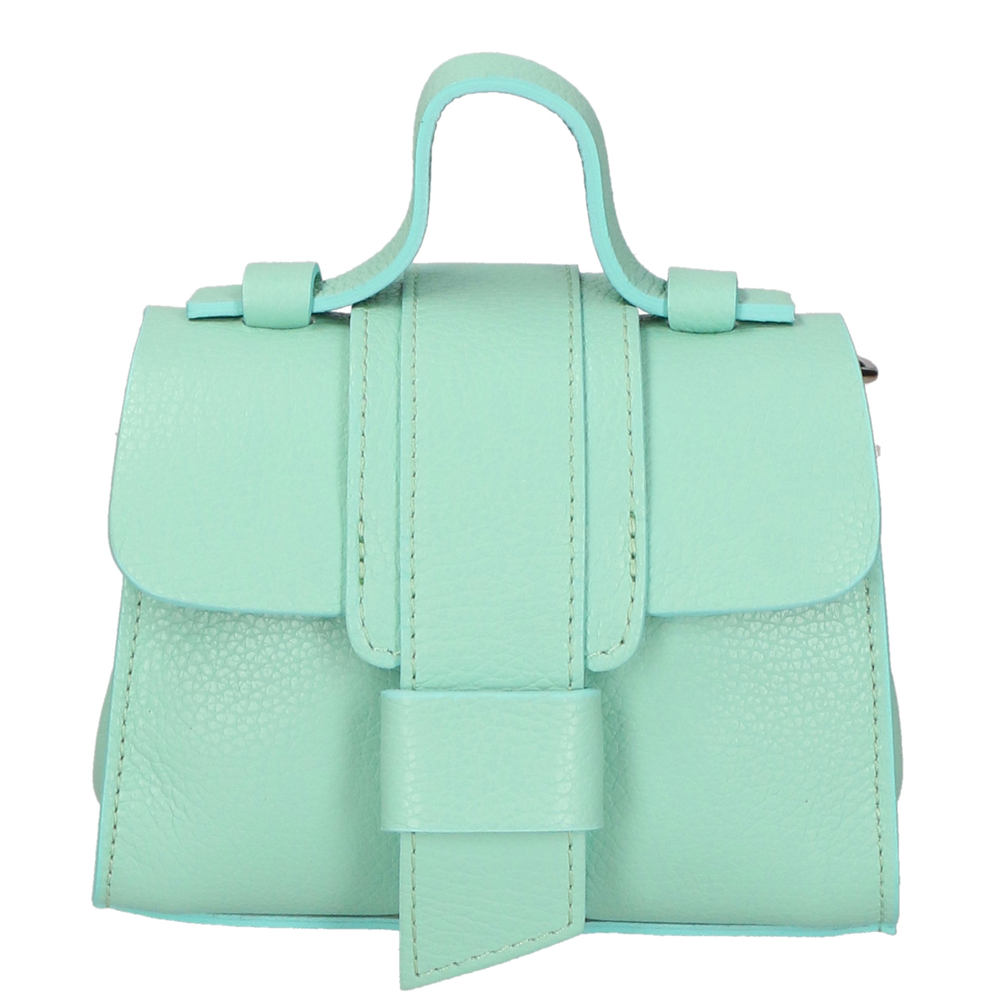 Borsa a mano da Donna in Vera Pelle | Gave Lux | GLX220625023FBG-D80_ACQUA_+_D30_SMERALDO