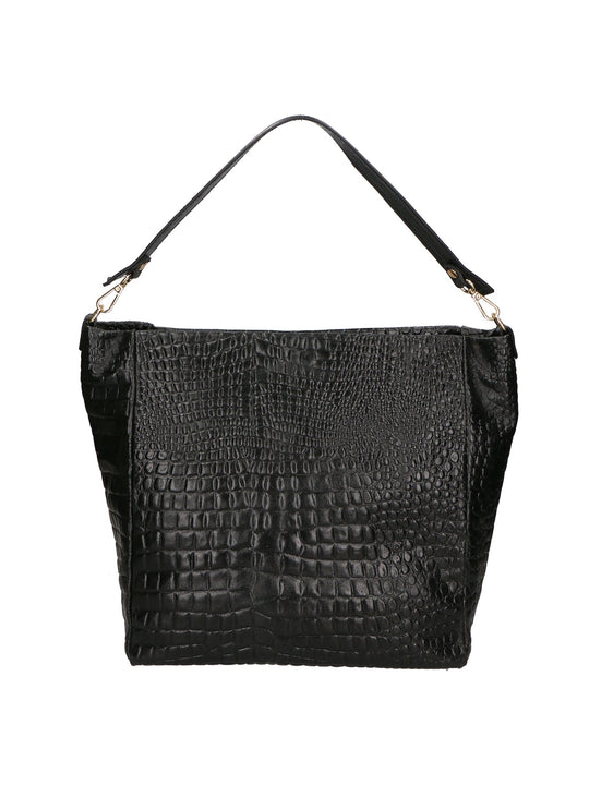 Borsa a spalla da Donna in Vera Pelle | gave lux | GLX220650023FBG-019_NERO
