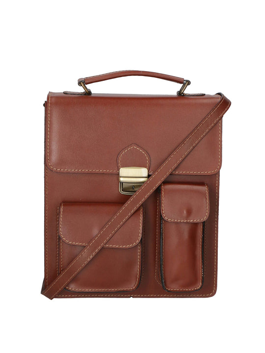 Tancredi Borsa da lavoro Unisex in Vera Pelle