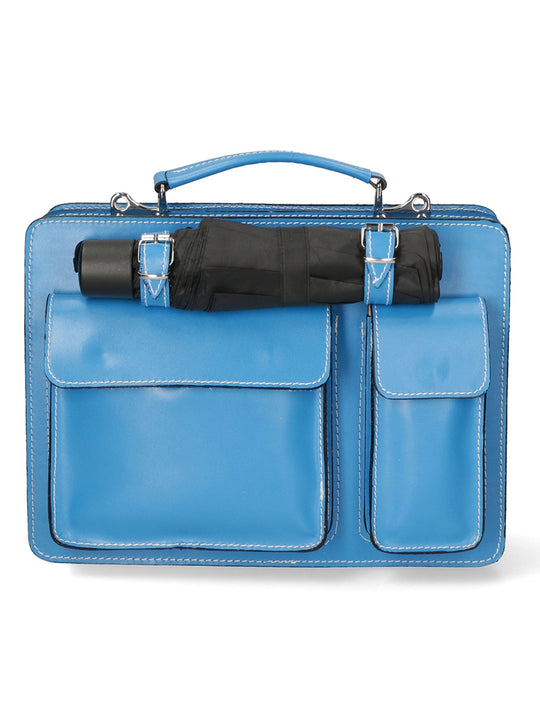 Borsa da lavoro Unisex in Vera Pelle | Gave Lux | GLX22700623FBG-TURCHESE