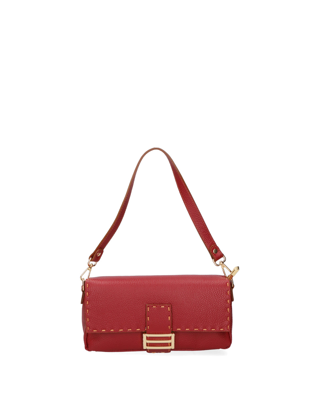 borsa a spalla da Donna in Vera Pelle | gave lux | GLX220686923FBG-D10_ROSSO_SCURO