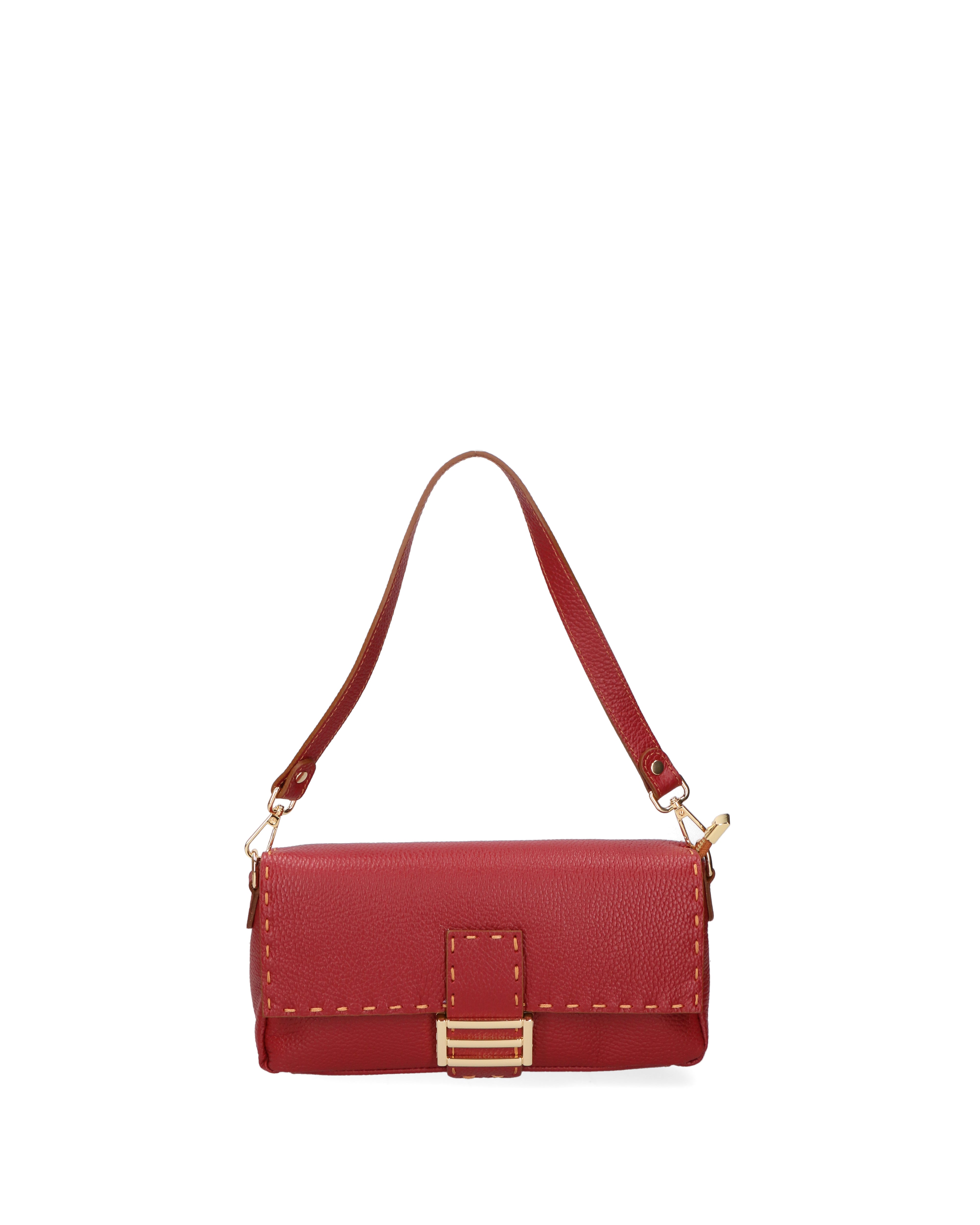 borsa a spalla da Donna in Vera Pelle | gave lux | GLX220686923FBG-D10_ROSSO_SCURO