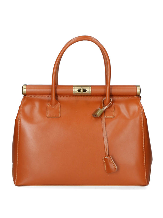 borsa a mano da Donna in Vera Pelle | Gave Lux | GLX22910623FBG-CUOIO_COGNAC