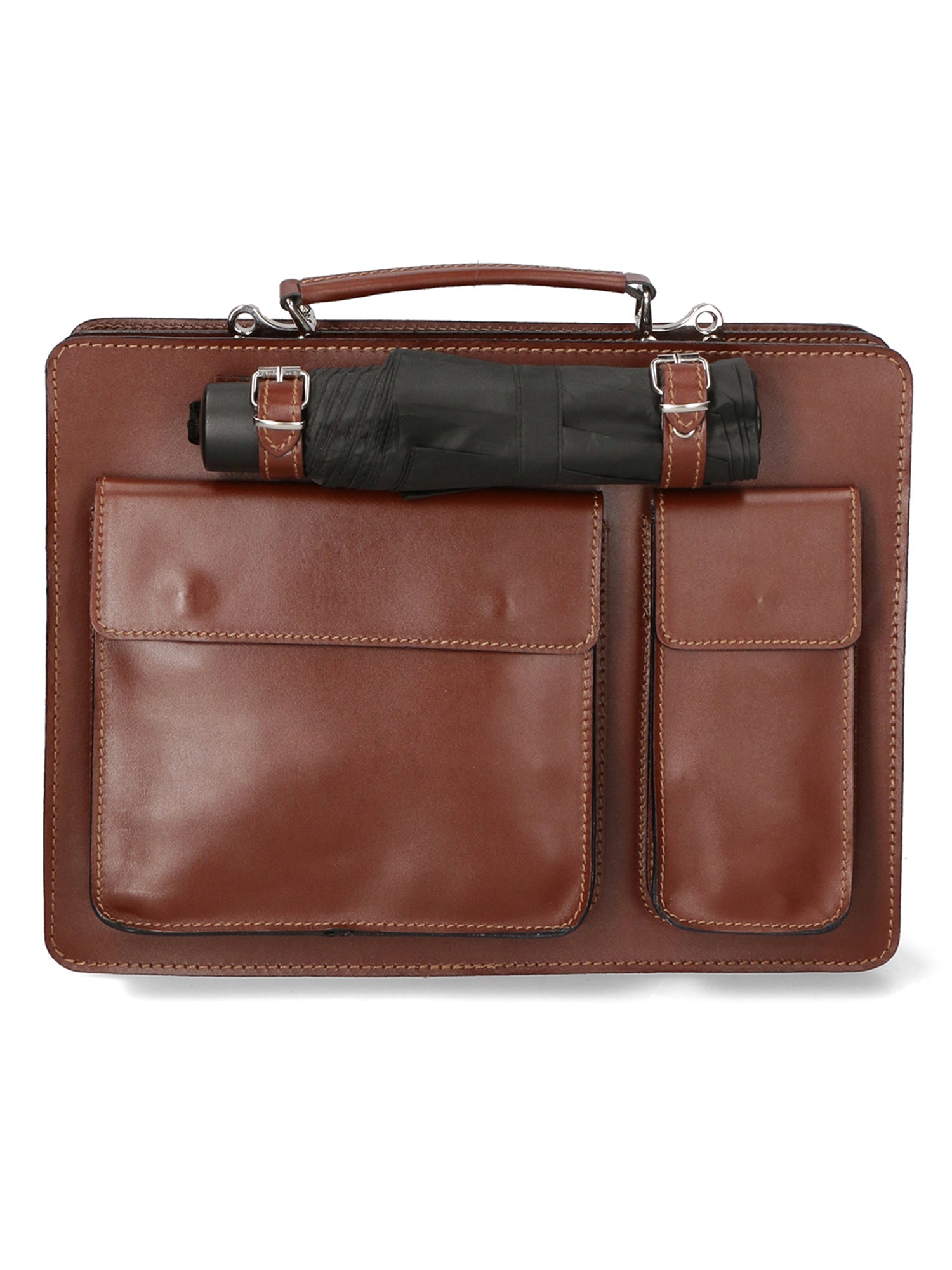Borsa da lavoro Unisex in Vera Pelle | Gave Lux | GLX22700523FBG-MARRONE