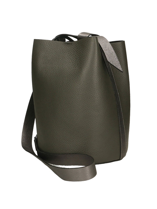 Ortensia Borsa secchiello da Donna in Vera Pelle
