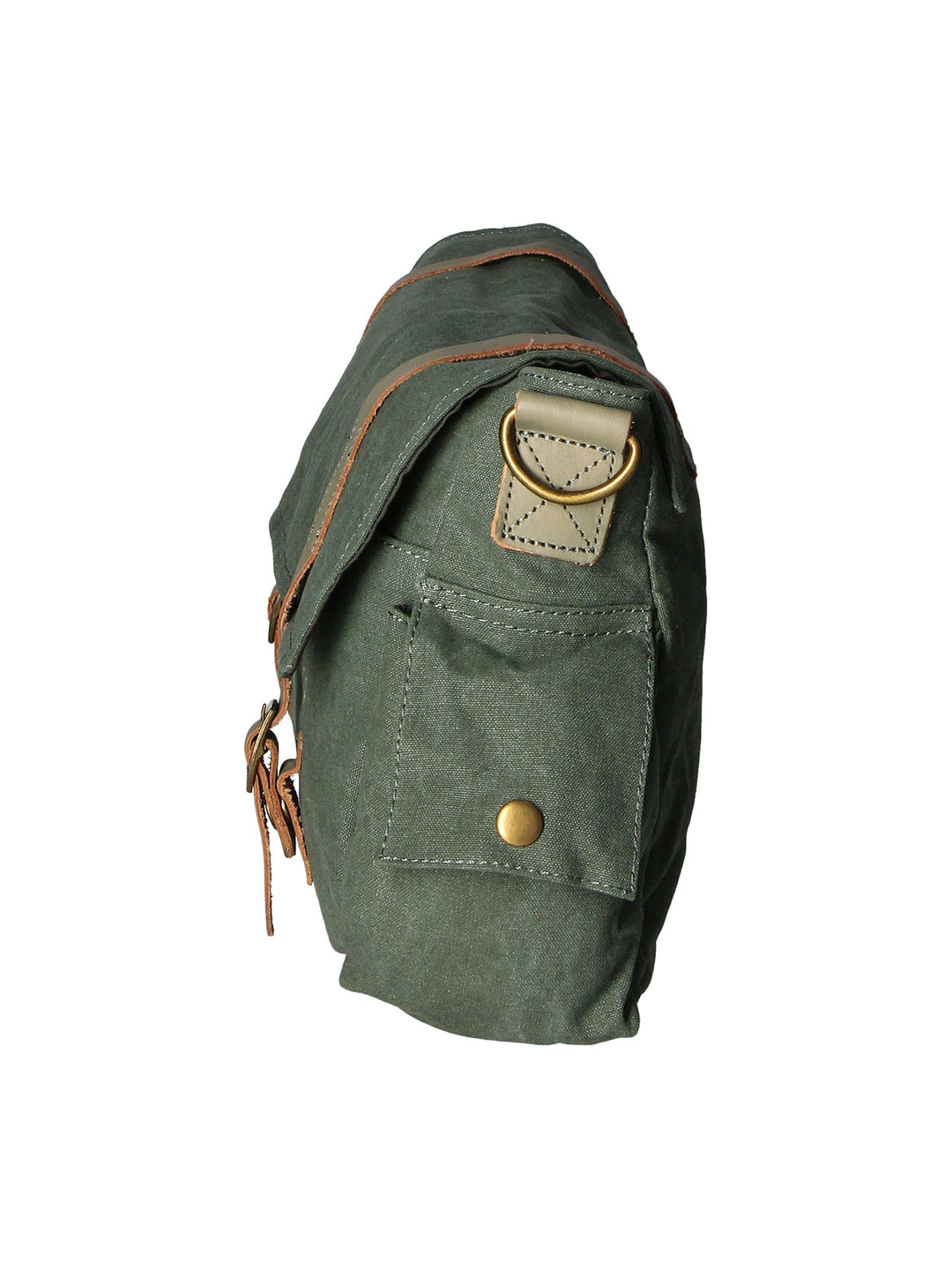 Mina Unisex-Umhängetasche aus Canvas und Leder