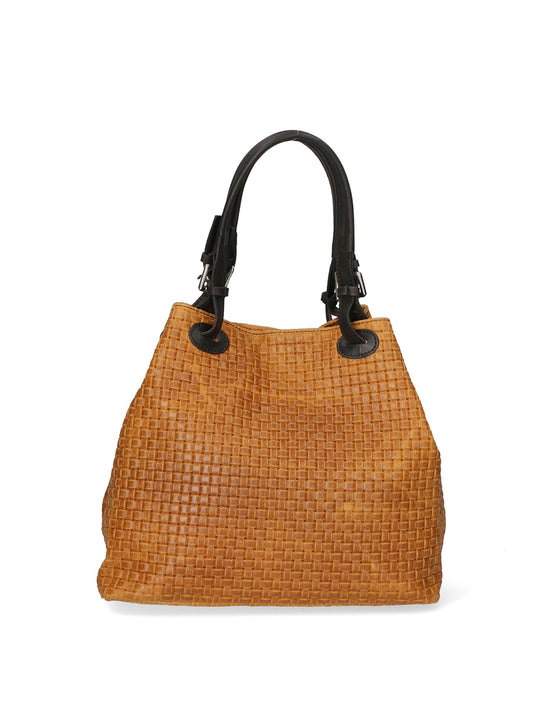 Borsa a spalla da Donna in Vera Pelle | Gave Lux | GLX228004723FBG-005_CUOIO_CHIARO