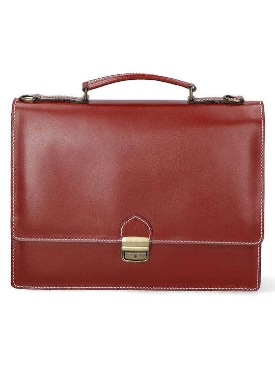 Borsa da lavoro Unisex in Vera Pelle | Gave Lux | GLX22700323FBG-ROSSO