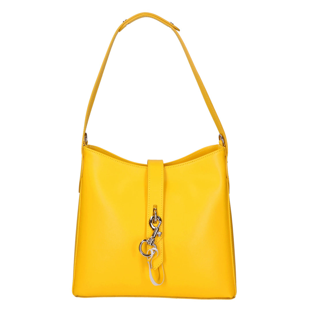 Borsa a spalla da Donna in Vera Pelle | Gave Lux | GLX220591723FBG-B04_GIALLO