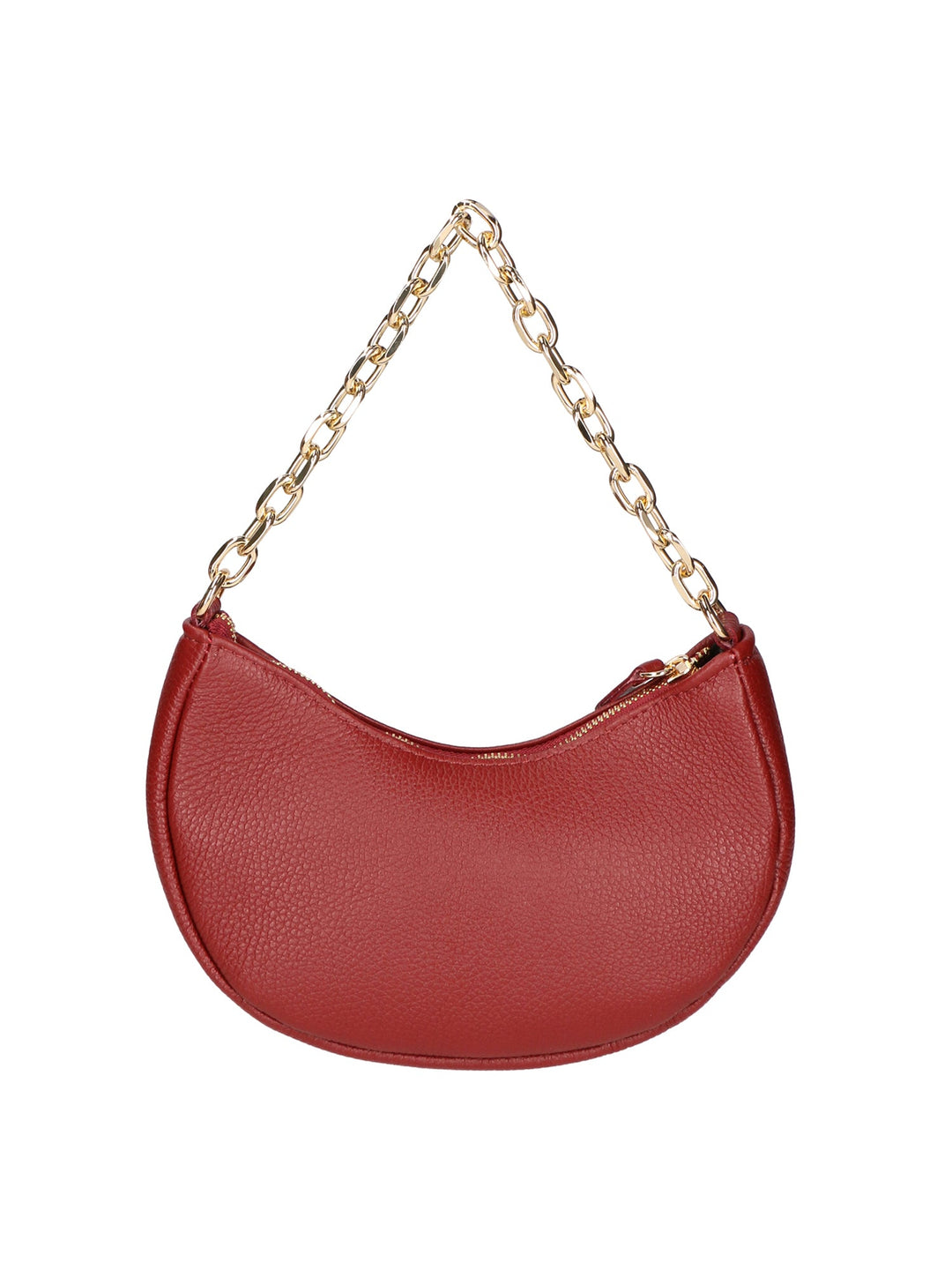 Borsa a spalla da Donna in Vera Pelle | Gave Lux | GLX220651123FBG-D10_ROSSO_SCURO_DARK_RED