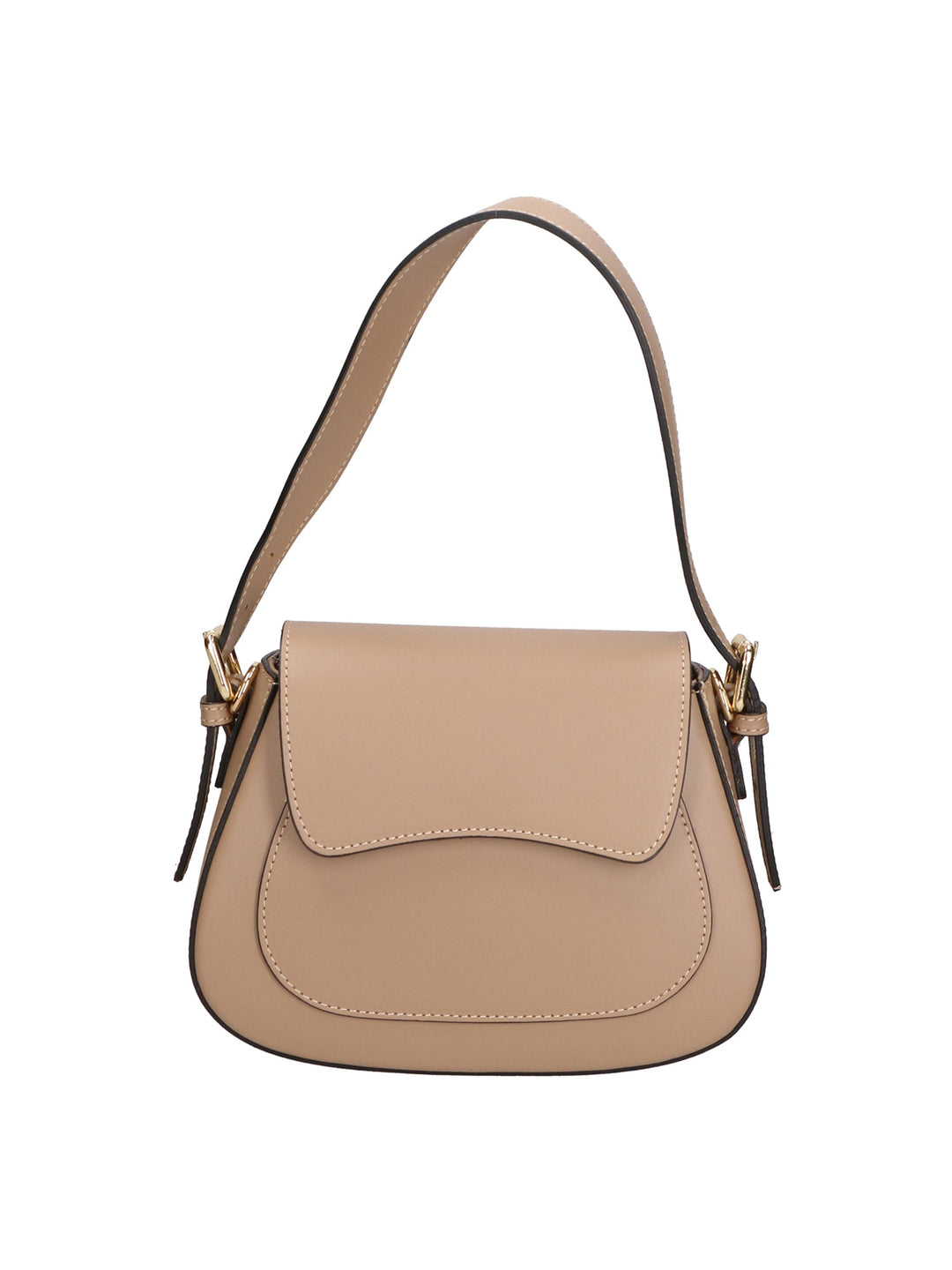 Borsa a spalla da Donna in Vera Pelle | Gave Lux | GLX220595823FBG-L110_TAUPE_CHIARO