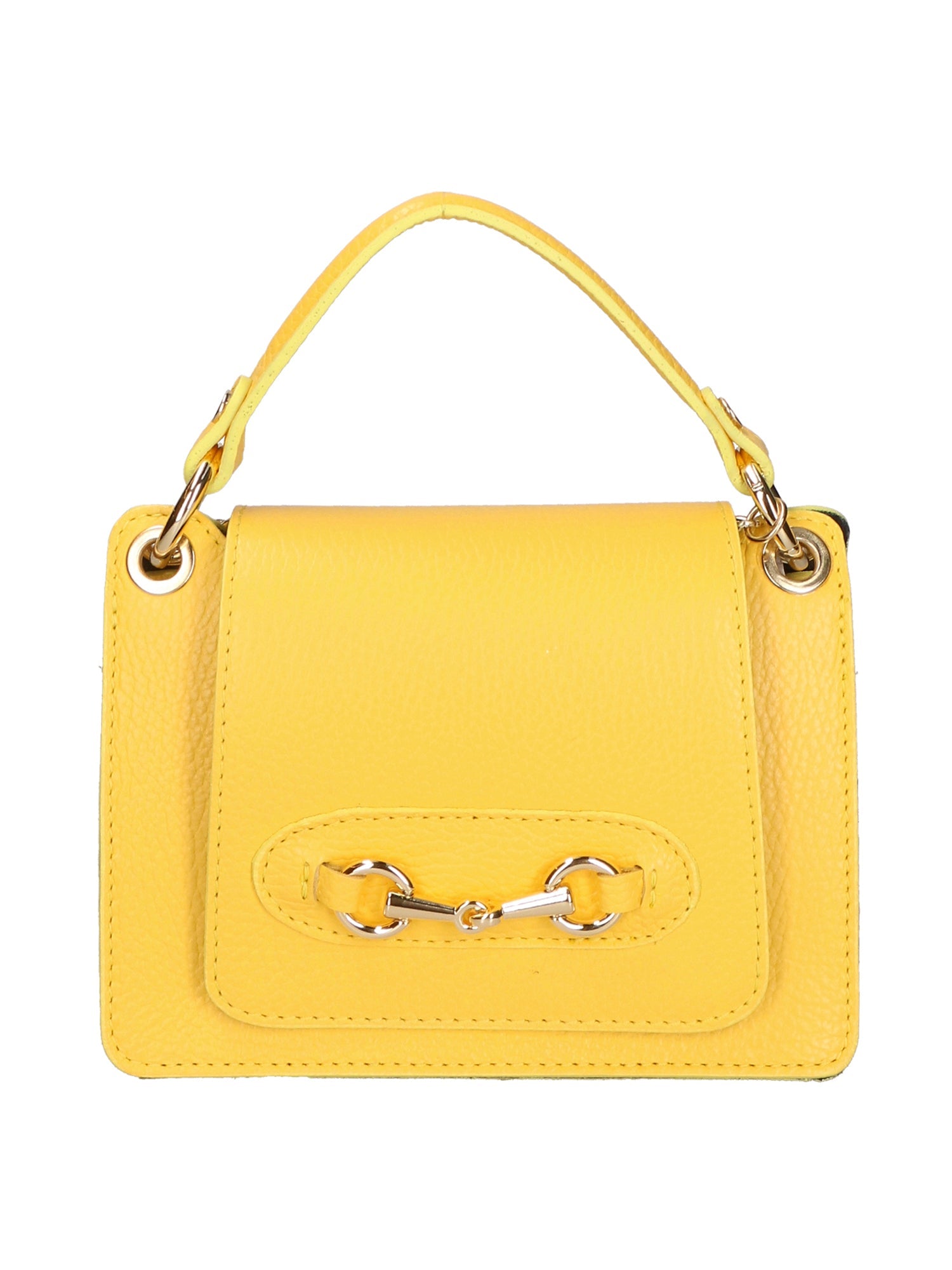 Borsa a mano da Donna in Vera Pelle | Gave Lux | GLX220589623FBG-C65_GIALLO