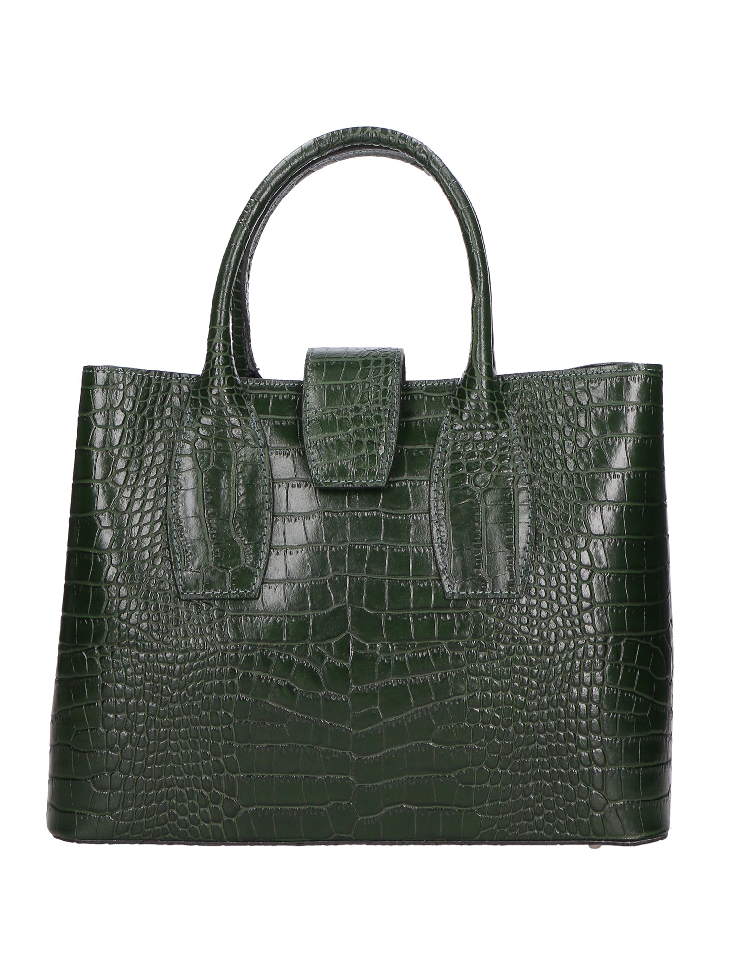 Borsa a mano da Donna in Vera Pelle | Gave Lux | GLX220654223FBG-VERDE_SCURO