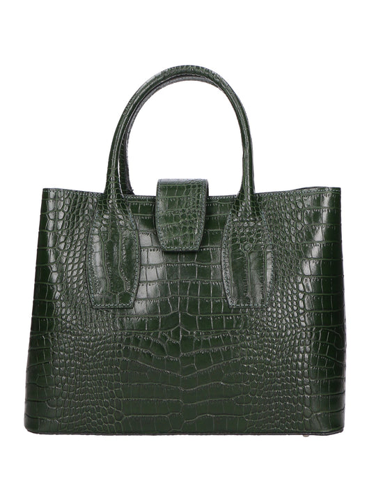 Borsa a mano da Donna in Vera Pelle | Gave Lux | GLX220654223FBG-VERDE_SCURO