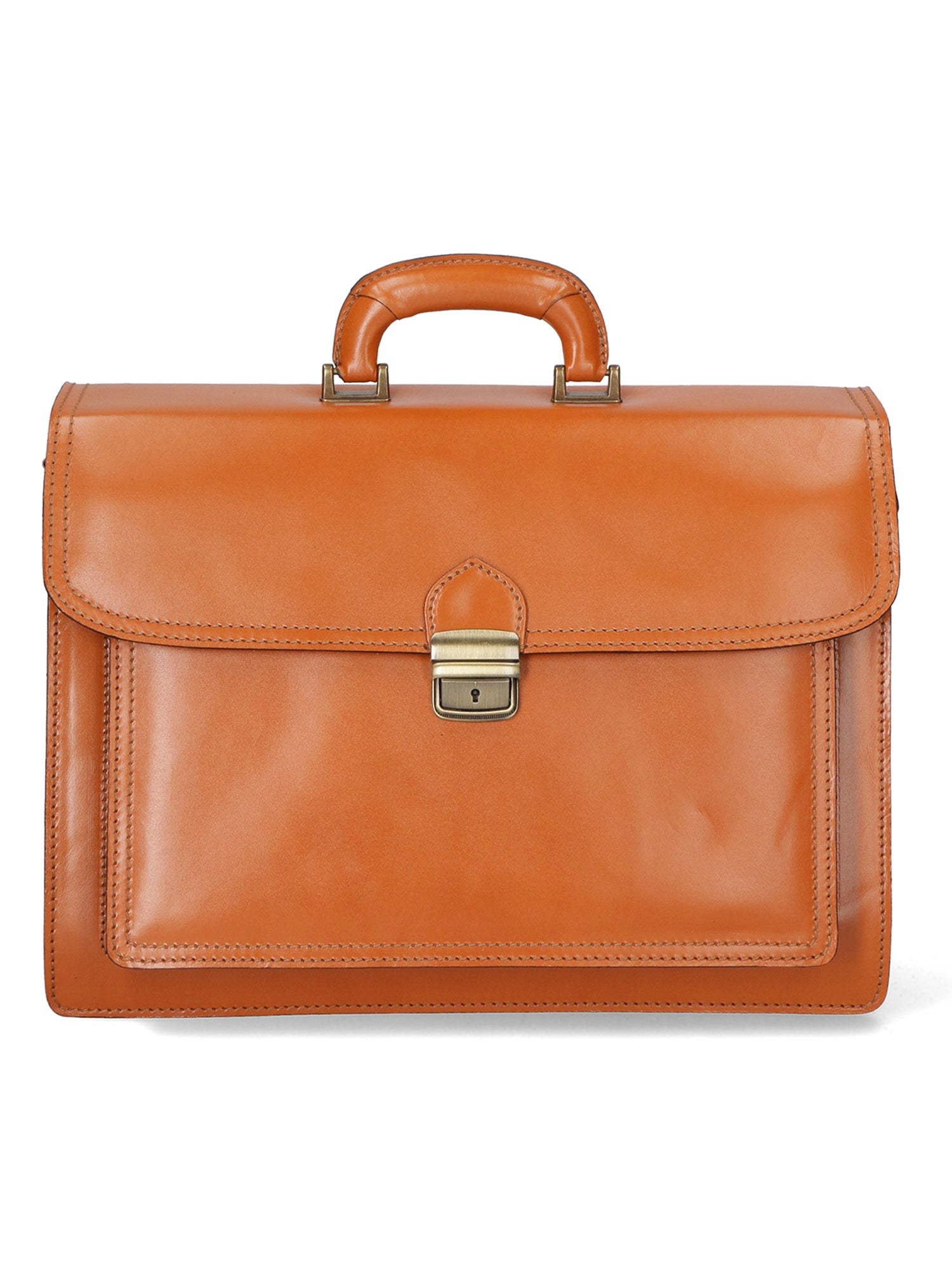 Borsa da lavoro da Uomo in Vera Pelle | Gave Lux | GLX22700823FBG-CUOIO_COGNAC