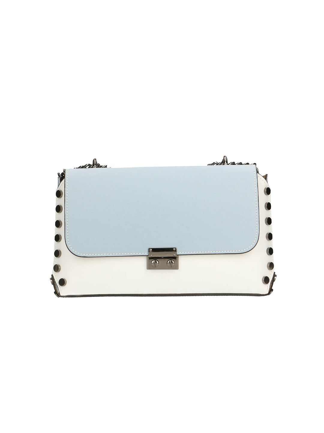 Borsa a tracolla da donna In Vera pelle | gave lux | GLX22864123FBG-BIANCO+CIELO
