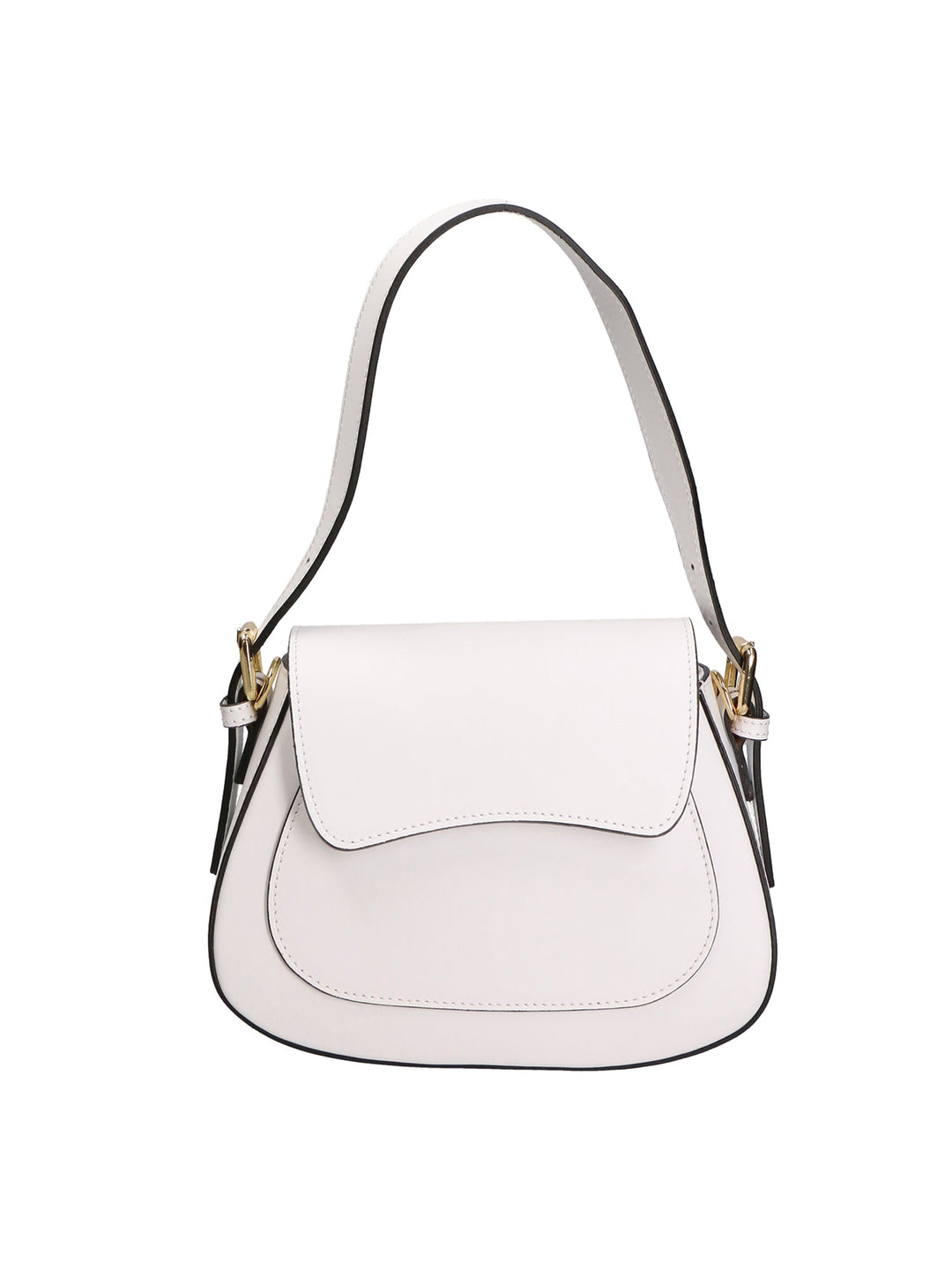 Borsa a spalla da Donna in Vera Pelle | Gave Lux | GLX220595823FBG-L101_BIANCO