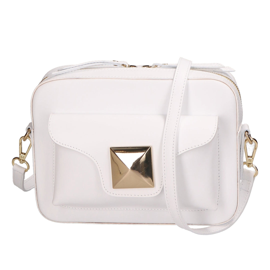 Borsa a tracolla da Donna in Vera Pelle | Gave Lux | GLX220601323FBG-L101_BIANCO