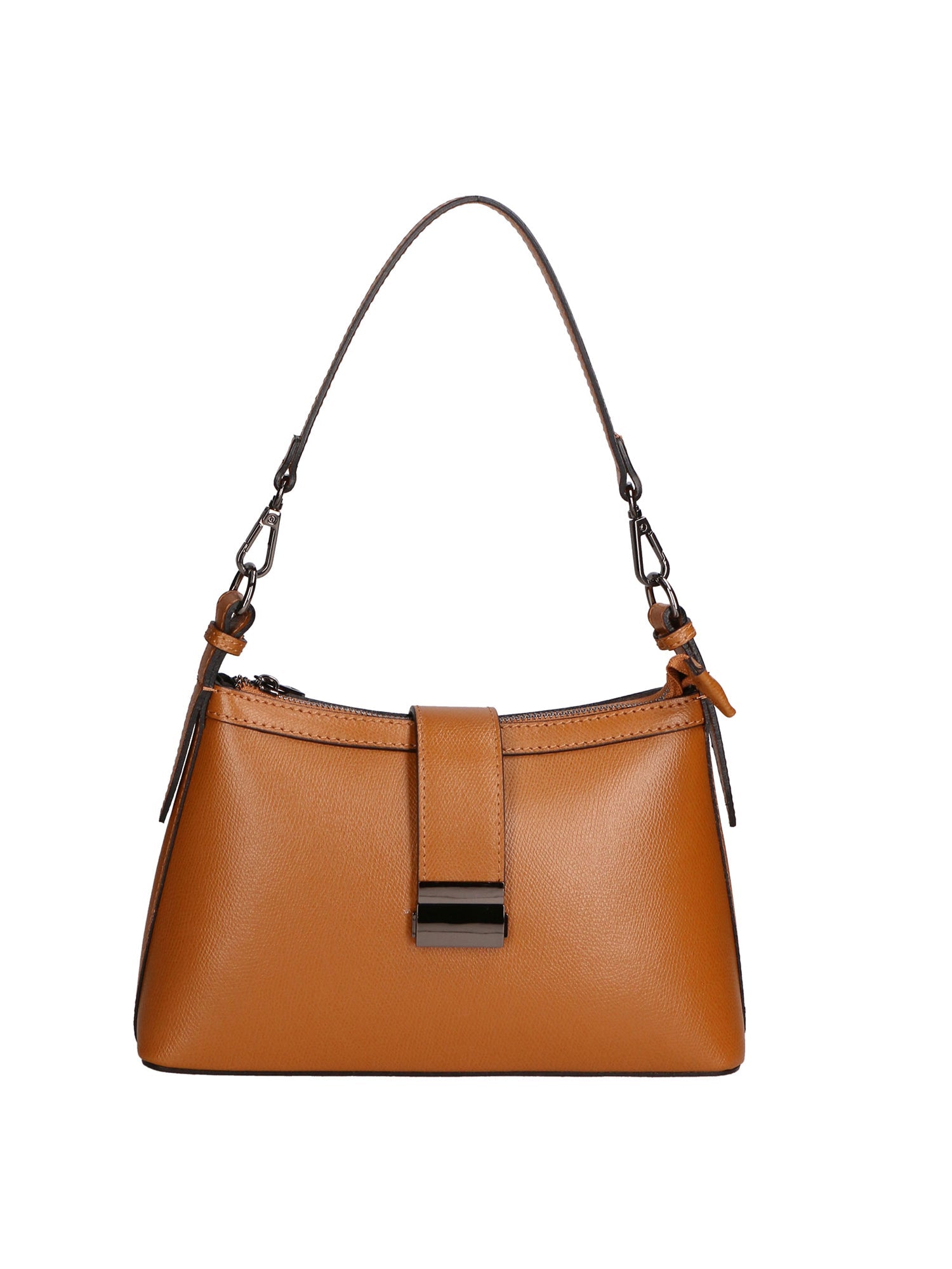Borsa a spalla da Donna in Vera Pelle | Gave Lux | GLX220569423FBG-PL17_CUOIO_SCURO