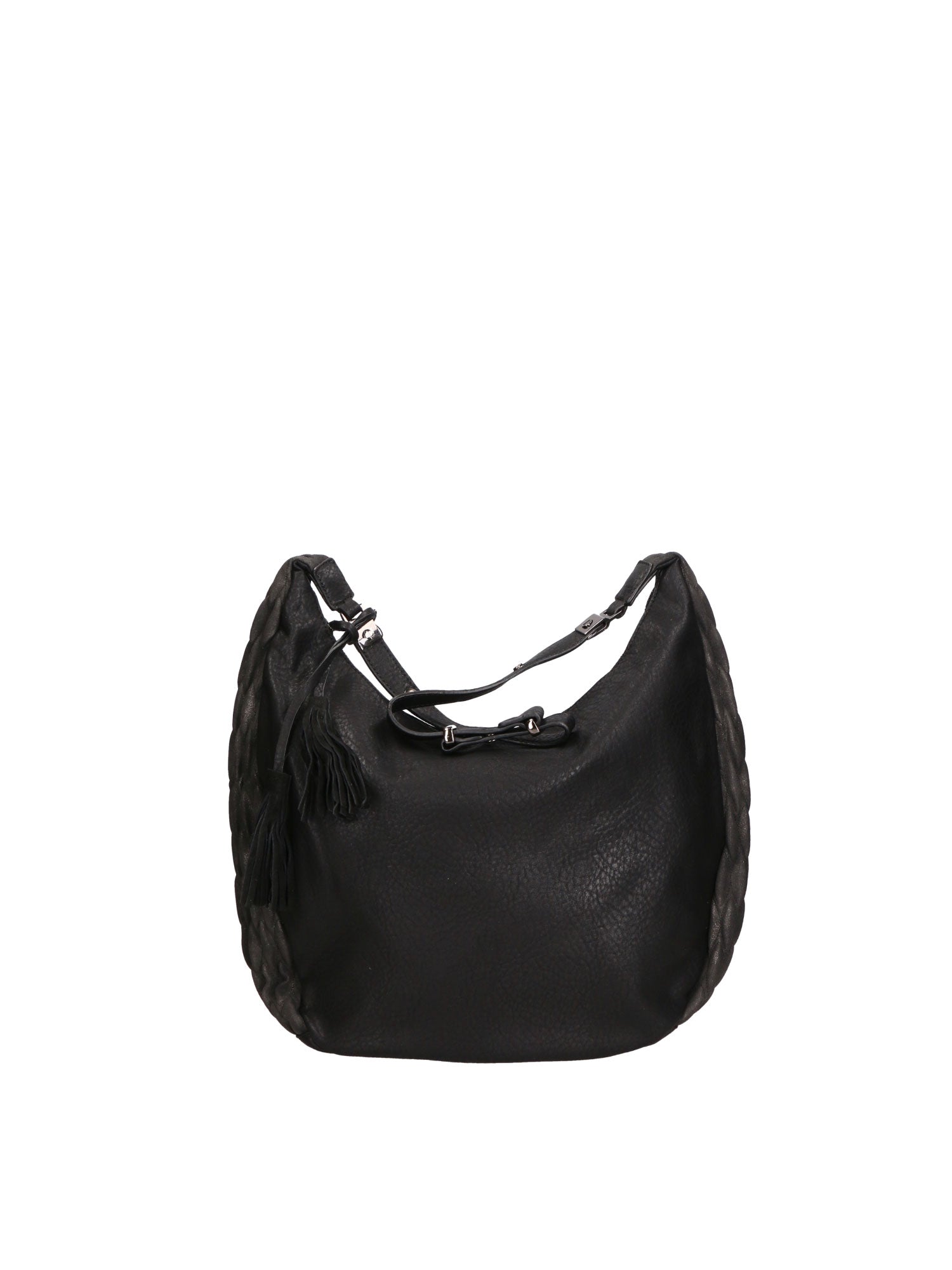 Borsa a spalla da donna Misto nylon e pelle | Gave Lux | GLX22LK026523FBG-NERO