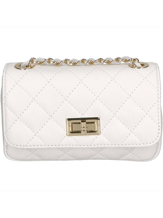 Borsa a spalla da Donna in Vera Pelle | Gave Lux | GLX22107323FBG-S01_BIANCO