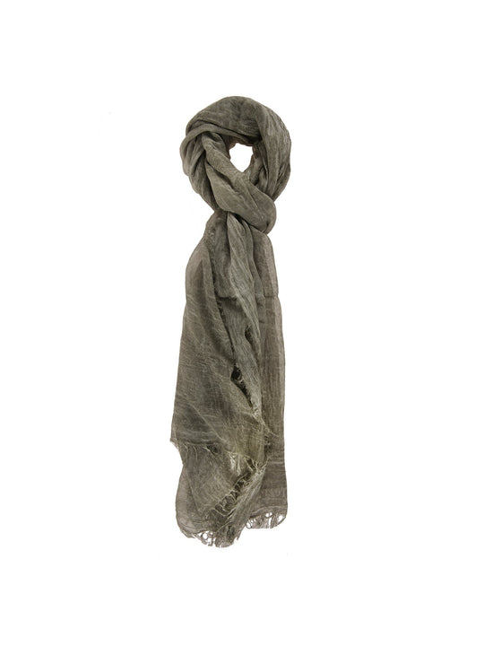 Foulard Unisex in Cotone e seta | Gave Lux | GLX22L101223FBG-VERDE
