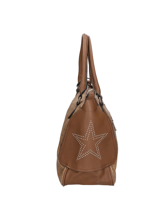Rosa Damen Handtasche aus Kunstleder
