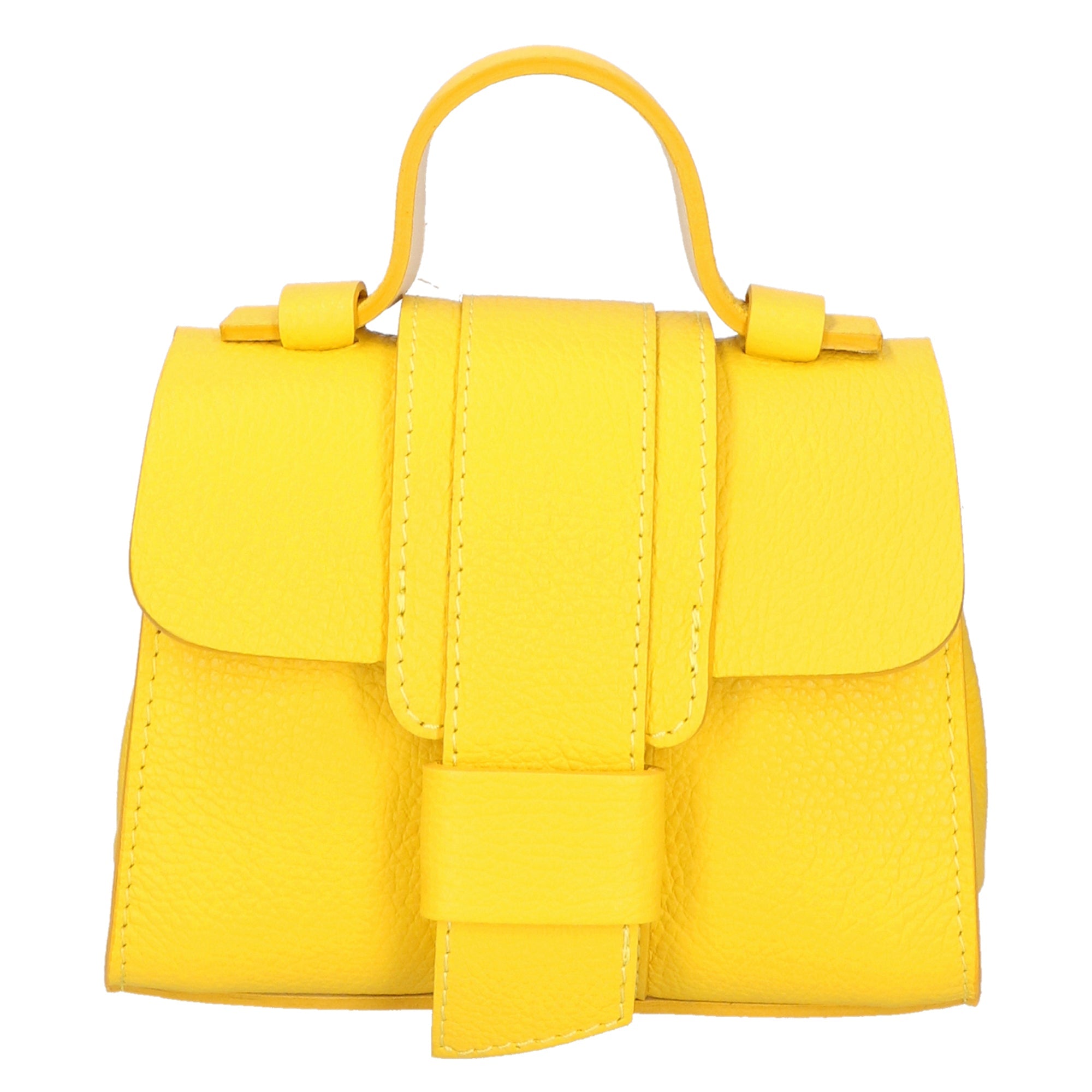 Borsa a mano da Donna in Vera Pelle | Gave Lux | GLX220625023FBG-D504_YELLOW+D537_CREMINO