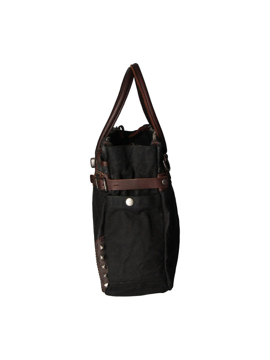 Melissa Unisex-Schultertasche aus Canvas und Leder