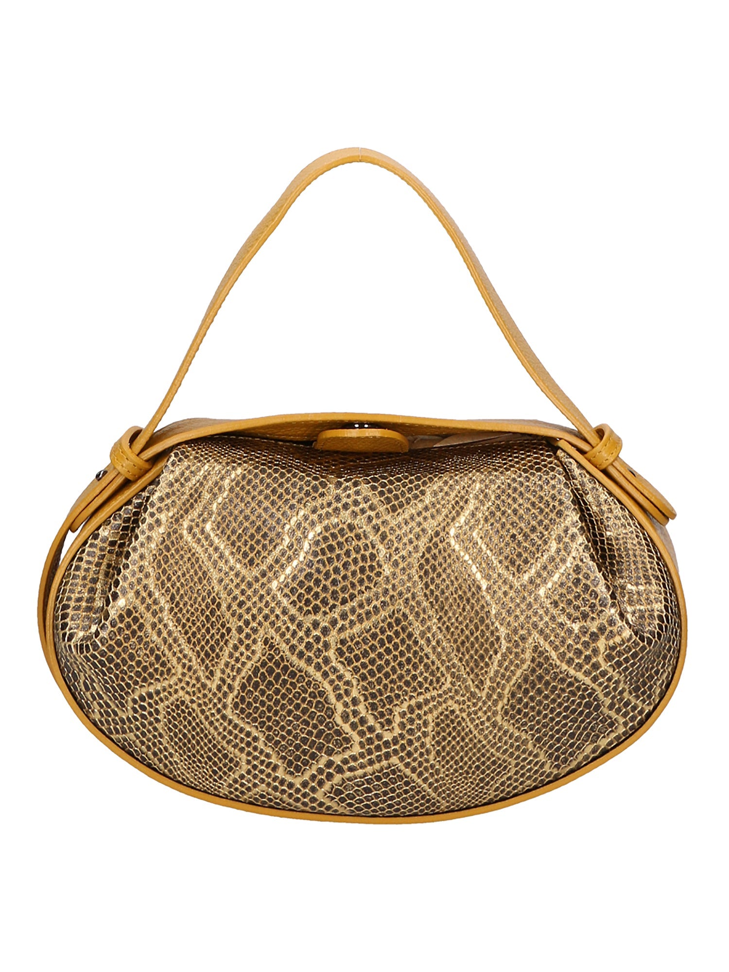 Borsa a mano da Donna in Vera Pelle | Gave Lux | GLX220545923FBG-D36_SENAPE_L004_ORO