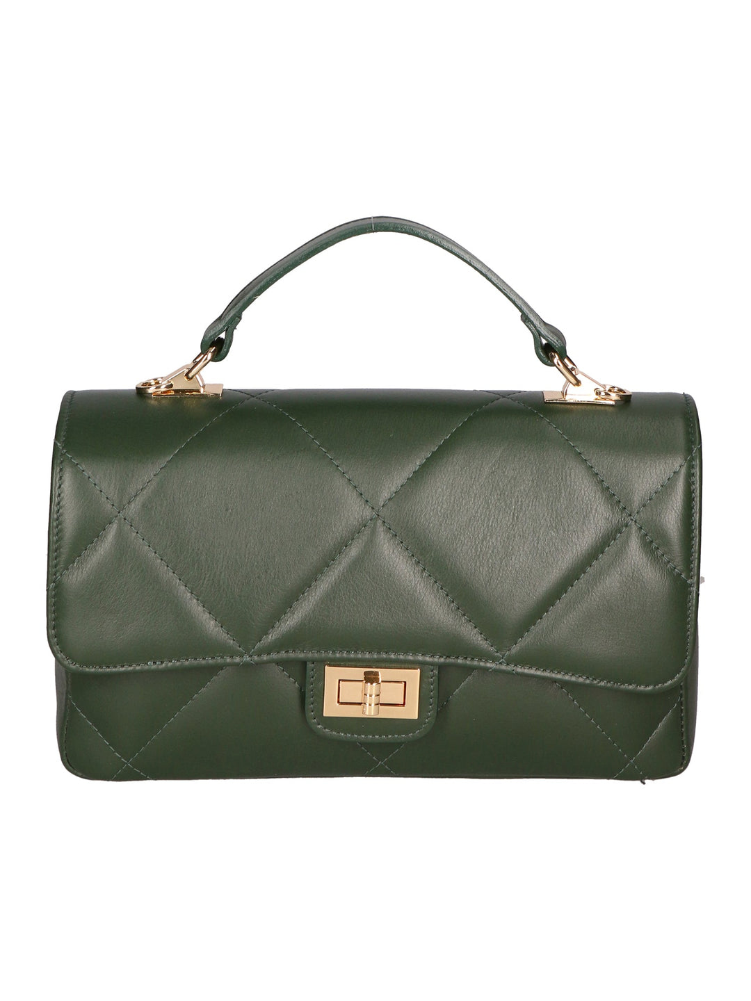 Borsa a spalla da Donna in Vera Pelle | gave lux | GLX220687923FBG-S14_VERDE_SCURO