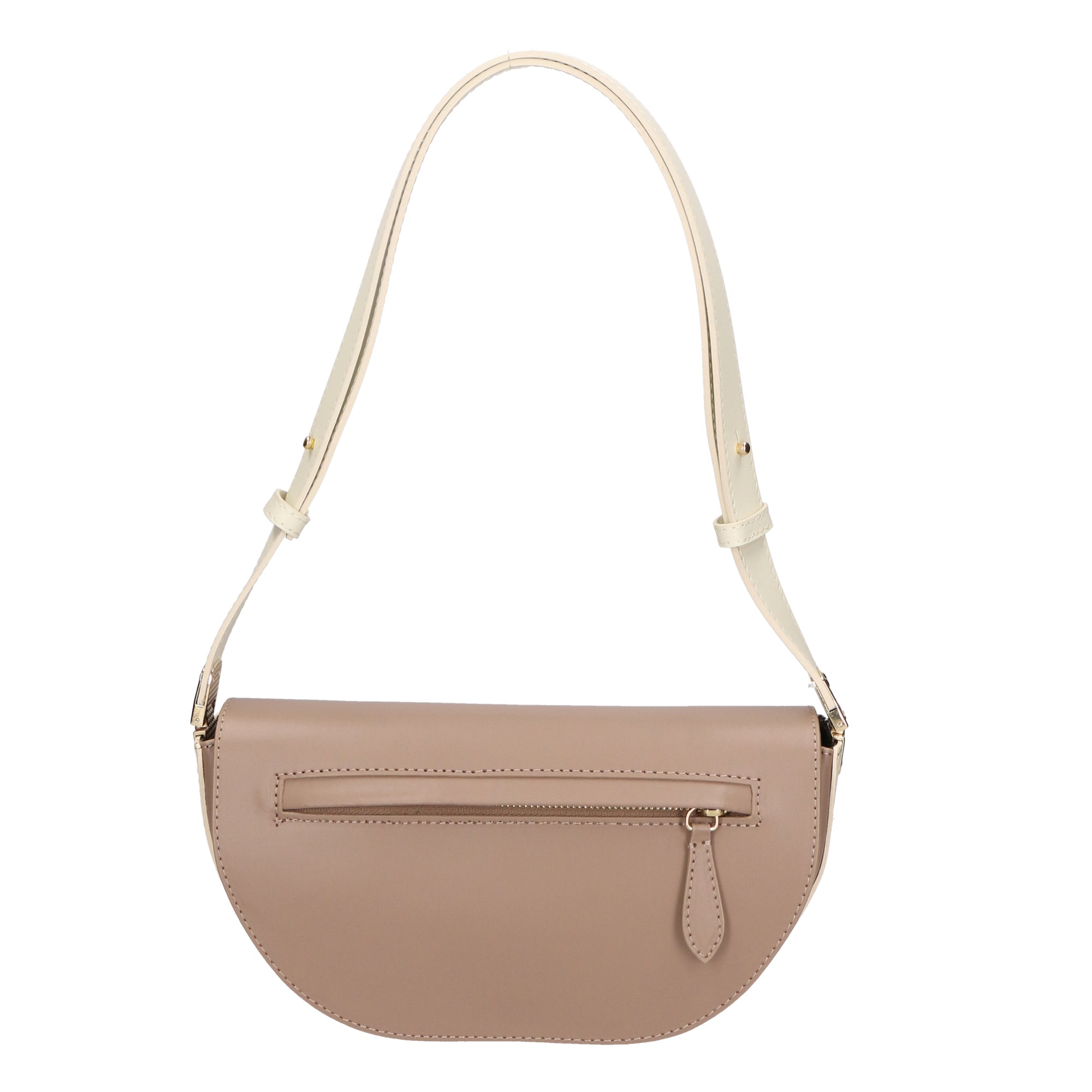 Borsa a tracolla da Donna in Vera Pelle | Gave Lux | GLX220630423FBG-L110_TAUPE+L201