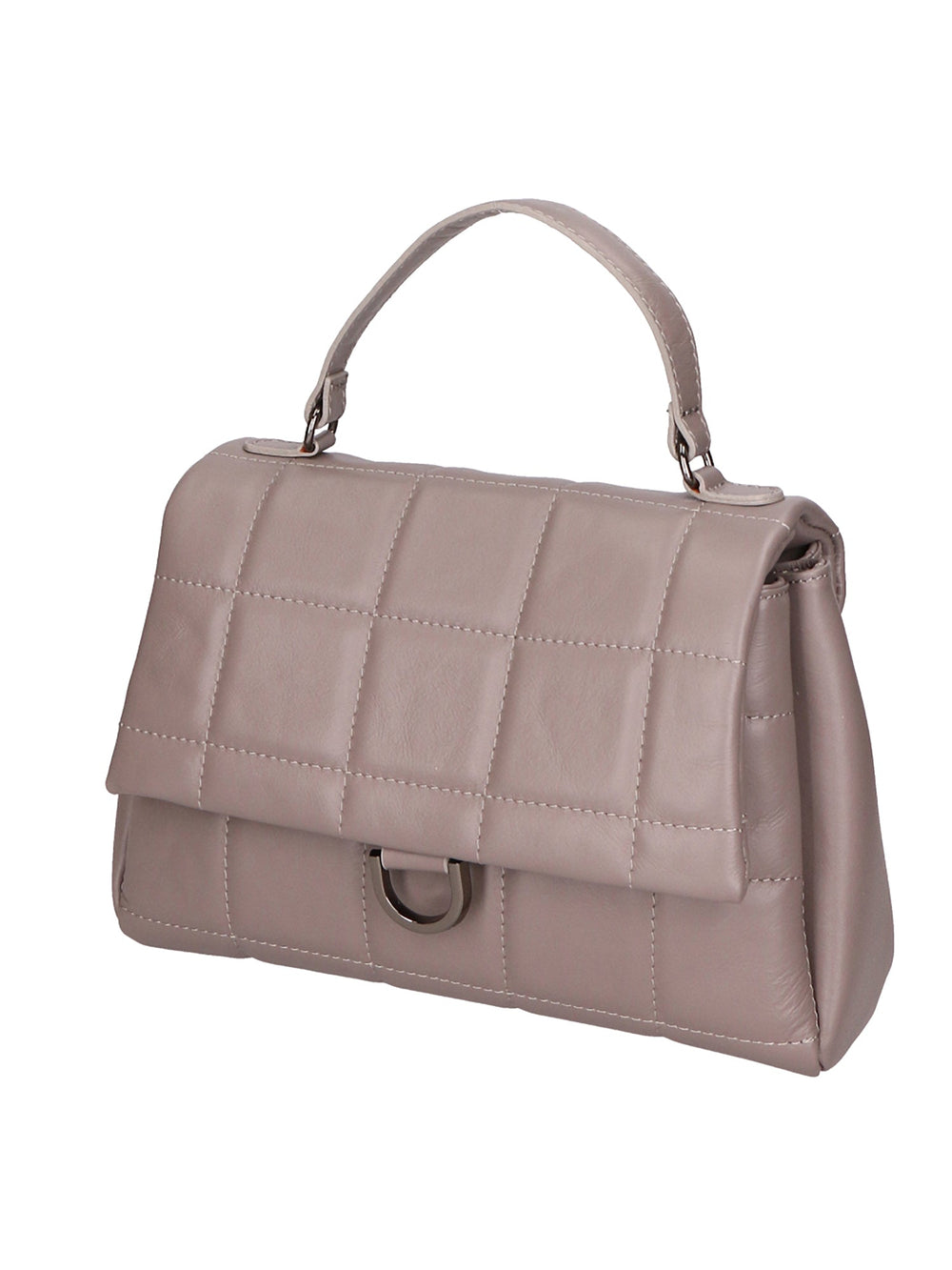 Lila Damenhandtasche aus echtem Leder
