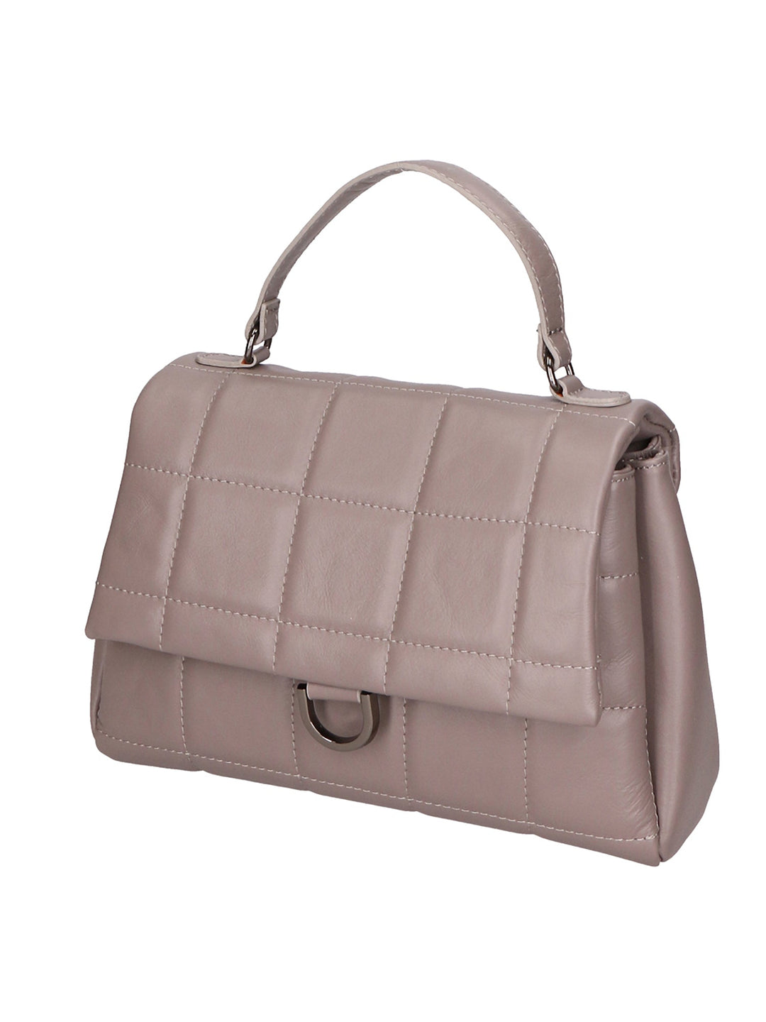 Lila Damenhandtasche aus echtem Leder