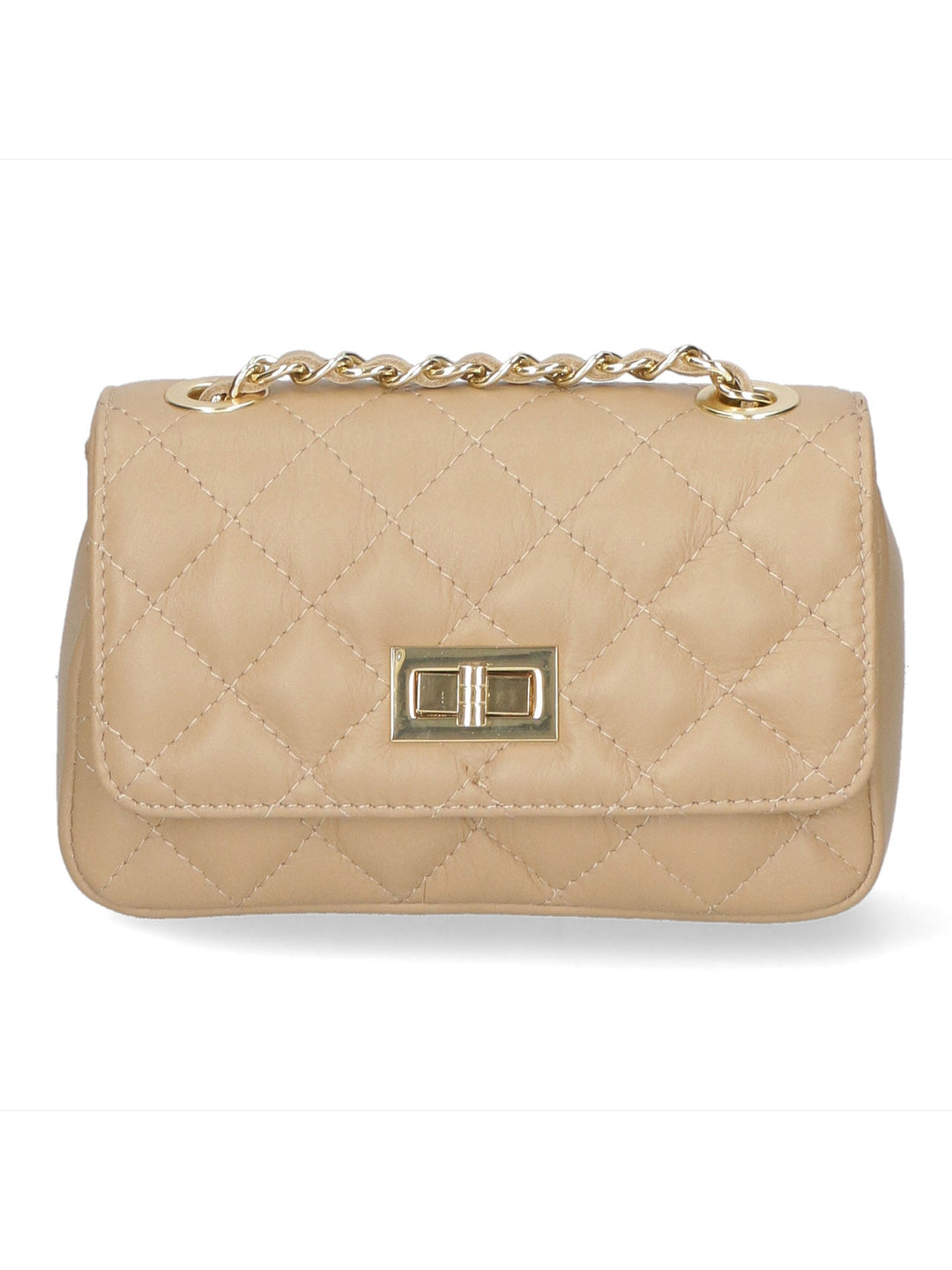 Borsa a spalla da Donna in Vera Pelle | Gave Lux | GLX22107323FBG-S40_TAUPE