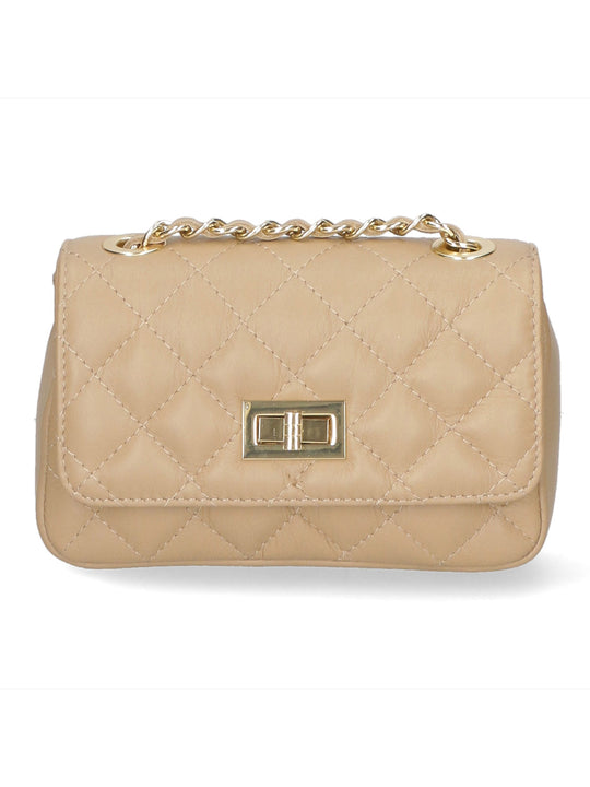 Borsa a spalla da Donna in Vera Pelle | Gave Lux | GLX22107323FBG-S40_TAUPE